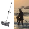 LOVIVER Cát Bọ chét Rake Lớn Sifting Cao Cấp Thép Carbon Tay Cầm Kính Thiên Văn Thú Cưng Tiện Lợi Poop Xẻng Kitty Kim Loại Cát Sifter 5
