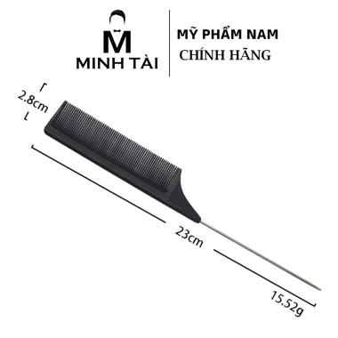 Lược chuôi nhọn Inox làm bằng sợi Carbon chống tĩnh điện chịu nhiệt độ cao 6