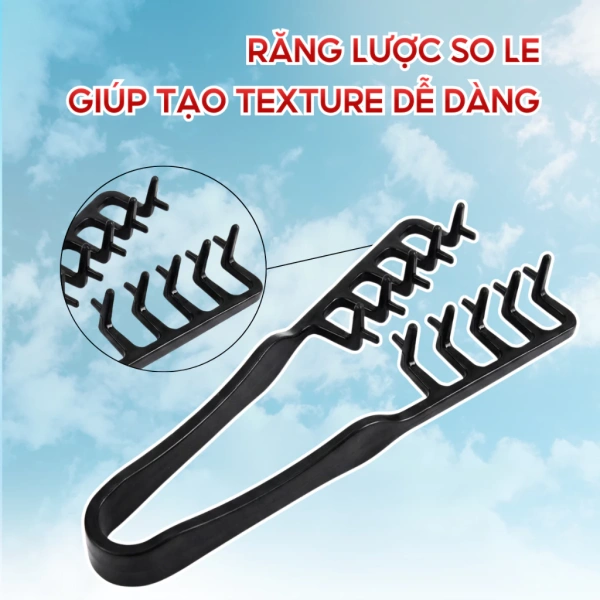 Hình ảnh sản phẩm Lược Dập Phồng Tóc SÁPITAL-Tạo độ phồng, hiệu ứng texture, lọn xoăn chuẩn Hàn Quốc, Dùng cho nam&nữ