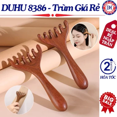 Lược Massage Gỗ Đàn Hương 6 Móng Giảm Stress, Mỏi Cổ Vai Gáy, Giá Cực Sốc Chỉ 29.601₫ 11 Lược Massage Gỗ Đàn Hương 6 Móng Giảm Stress, Mỏi Cổ Vai Gáy, Giá Cực Sốc Chỉ 29.601₫ 11