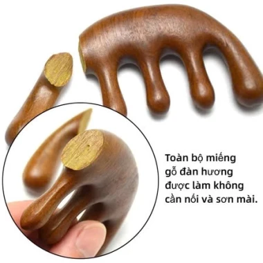 Lược Massage Gỗ Đàn Hương 6 Móng Giảm Stress, Mỏi Cổ Vai Gáy, Giá Cực Sốc Chỉ 29.601₫ 12 Lược Massage Gỗ Đàn Hương 6 Móng Giảm Stress, Mỏi Cổ Vai Gáy, Giá Cực Sốc Chỉ 29.601₫ 12