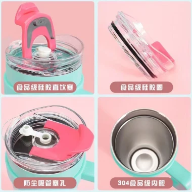 Ly giữ nhiệt 1200ml inox 304 có tay cầm ống hút - Giảm 108k còn 99k 6