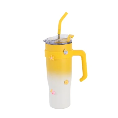 Ly giữ nhiệt 1200ml inox 304 có tay cầm ống hút - Giảm 108k còn 99k 14