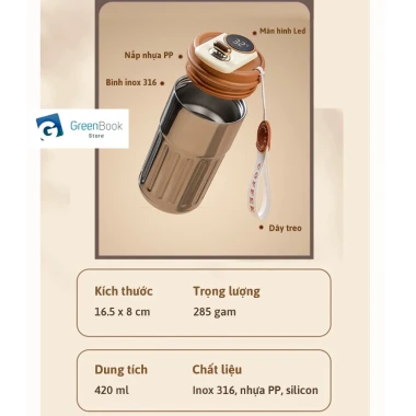 Ly Giữ Nhiệt 420ml Thép Inox316 - Giữ Nóng Lạnh 6-8 Giờ - Giá Chỉ 115.600đ 10 Ly Giữ Nhiệt 420ml Thép Inox316 - Giữ Nóng Lạnh 6-8 Giờ - Giá Chỉ 115.600đ 10