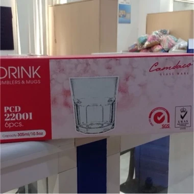 Ly Thủy Tinh 8 Cạnh 305ml - Set 6 Ly Uống Nước, Bia, Cafe Giá Cực Sốc 61400đ 7 Ly Thủy Tinh 8 Cạnh 305ml - Set 6 Ly Uống Nước, Bia, Cafe Giá Cực Sốc 61400đ 7