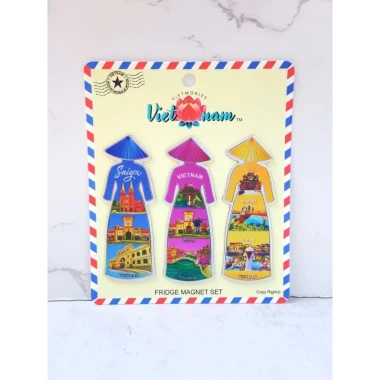 MAGNET SÉT 3 CHIẾC NAM CHÂM DÍNH TỦ LẠNH HÌNH ẢNH SAPA HÀ NỘI HẠ LONG PHONG CẢNH VIỆT NAM - QUÀ TẶNG (MAGNET VIỆT) 3