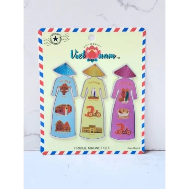 MAGNET SÉT 3 CHIẾC NAM CHÂM DÍNH TỦ LẠNH HÌNH ẢNH SAPA HÀ NỘI HẠ LONG PHONG CẢNH VIỆT NAM - QUÀ TẶNG (MAGNET VIỆT) 5