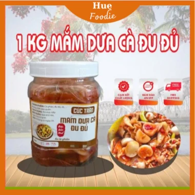 Mắm Dưa Cà Đu Đủ Giòn Tan Huế - Đặc Sản Chuẩn Ngon Vị, 1kg, Giá Tốt 37000đ 2