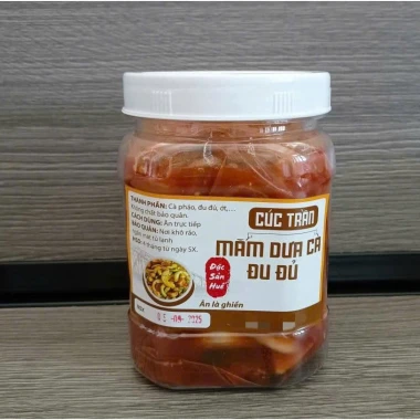 Mắm Dưa Cà Đu Đủ Giòn Tan Huế - Đặc Sản Chuẩn Ngon Vị, 1kg, Giá Tốt 37000đ 9