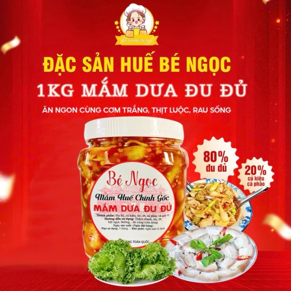 Đánh giá hương vị Mắm Dưa Đu Đủ Huế Bé Ngọc từ người tiêu dùng thực tế