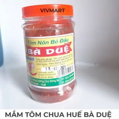 Mắm Tôm Chua Huế Bà Duệ Tôm Nõn Bỏ Đầu 400gr Giảm Giá Còn 49500đ 7