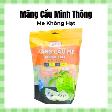 Mãng Cầu Sấy Muối Ớt Minh Thông gói to, nhiều gói nhỏ, tiện dụng, ngon dẻo - Giá ưu đãi 145.000