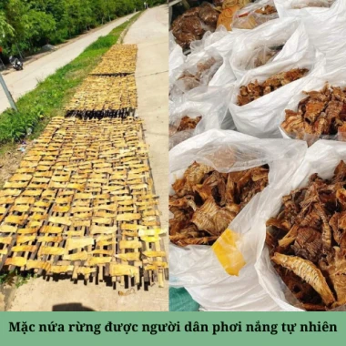 Măng nứa rừng Hà Giang sấy khô loại 1 dai giòn, giá rẻ chỉ 120k - Măng non tươi tuyển chọn 5