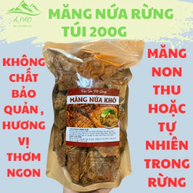 Măng nứa rừng Hà Giang sấy khô loại 1 dai giòn, giá rẻ chỉ 120k - Măng non tươi tuyển chọn 8