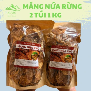 Măng nứa rừng Hà Giang sấy khô loại 1 dai giòn, giá rẻ chỉ 120k - Măng non tươi tuyển chọn 10