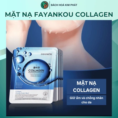 Mặt Nạ Dưỡng Ẩm FAYANKOU Vitamin C Collagen – Giá 9.800₫, Cấp Ẩm, Sáng Da, Giảm Nếp Nhăn