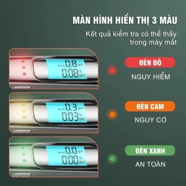 Máy đo nồng độ cồn C07 không tiếp xúc, sạc Type C, đo nhanh 3 giây, giá chỉ 268k