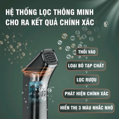 Máy đo nồng độ cồn C07 không tiếp xúc, sạc Type C, đo nhanh 3 giây, giá chỉ 268k