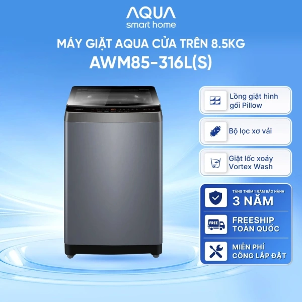 Trải nghiệm thực tế khi sử dụng máy giặt AWM85‑316L S: Đánh giá độ êm, khả năng chứa đồ và dịch vụ bảo hành