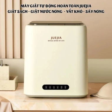 Máy Giặt mẫu mới Mini JueJia 2.5kg FH-FQB02C giặt tự động hoàn toàn màu trắng kem bảo hành 12 tháng 5