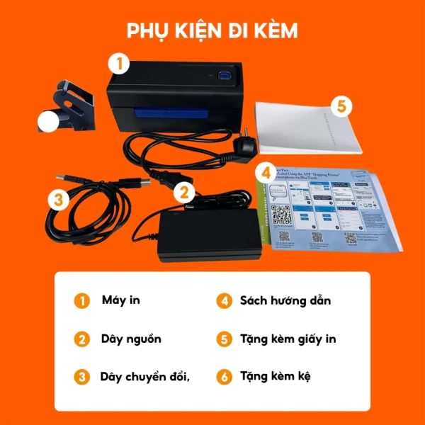 Hình ảnh sản phẩm Máy In Nhiệt Bluetooth AYIN 480BT Giá Cực Sốc - In Đơn TMĐT A6 A7 Chỉ 1.799.000đ