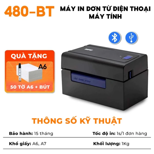 Đánh giá thực tế: In tem A6/A7 với AYIN 480BT – Tốc độ, chất lượng và tiện ích
