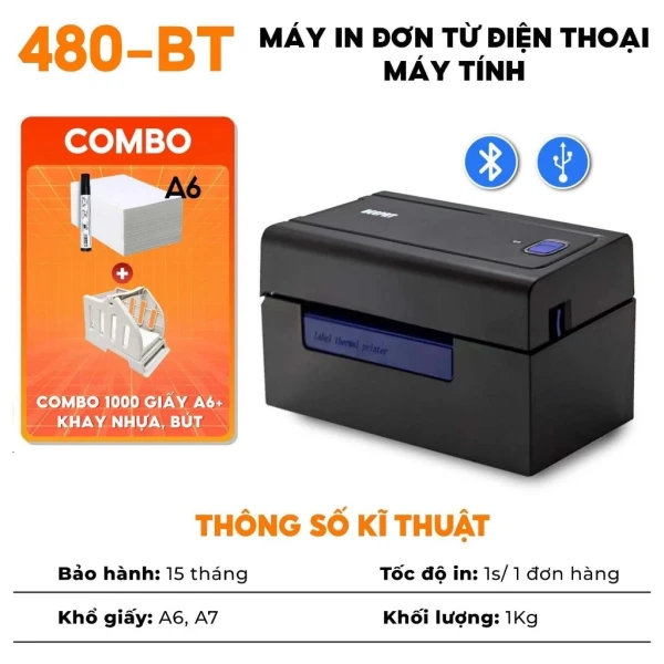 Hướng dẫn cách kết nối và in nhãn nhanh với máy in nhiệt Bluetooth AYIN 480BT