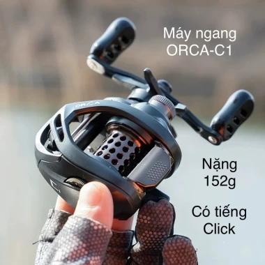 Máy ngang câu lure ORCA C1 có tiếng click - Giảm 820k còn 390k - Câu Lure Chất Lượng Cao 2