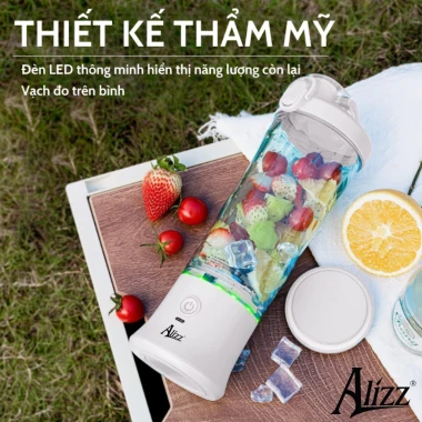 Máy Xay Sinh Tố Cầm Tay Mini 600ml 150W Đa Năng Nhỏ Gọn Tiện Lợi ALIZZ - 699.000 4 Máy Xay Sinh Tố Cầm Tay Mini 600ml 150W Đa Năng Nhỏ Gọn Tiện Lợi ALIZZ - 699.000 4