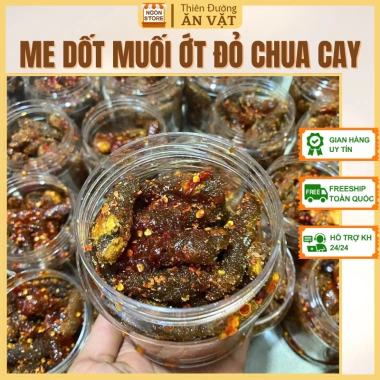 Me Dốt Muối Ớt Đỏ Siêu Ngon - Chua Cay Thơm Nồng Giá 46500Đ - Me Dốt Rim ngon chuẩn vị 2