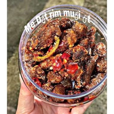 Me Dốt Muối Ớt Đỏ Siêu Ngon - Chua Cay Thơm Nồng Giá 46500Đ - Me Dốt Rim ngon chuẩn vị 6