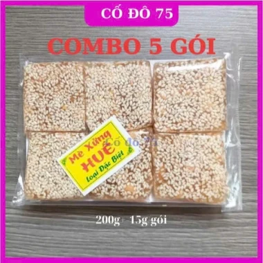 Mè Xửng Dẻo Huế 3 Gói - Đặc Sản Không Thể Chối, Giá Chỉ 22000đ/Gói 16 Miếng 4
