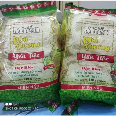 Miến Phú Hương yến tiệc 210g Miến đậu xanh thơm ngon giảm giá 43,900 VND