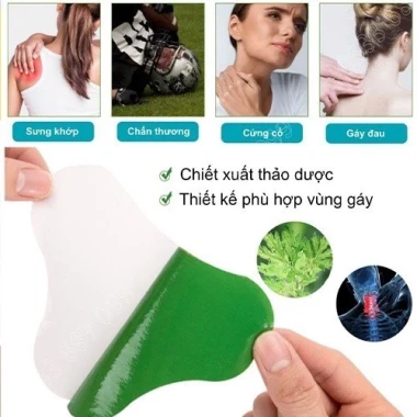 Miếng Dán Ngải Cứu Giảm Đau Lưng Cổ Vai Gáy - Combo 2 Hộp Tiện Lợi - Khuyến Mãi 49000 Vnđ 5 Miếng Dán Ngải Cứu Giảm Đau Lưng Cổ Vai Gáy - Combo 2 Hộp Tiện Lợi - Khuyến Mãi 49000 Vnđ 5