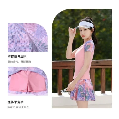 Mio - Bộ Đồ Bơi 2 Mảnh TROPICAL SUMMER Gồm Áo Có Mút + Váy Bơi Có Quần Trong Đi Bơi Đi Biển (Size M L XL XXL) 4