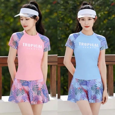 Mio - Bộ Đồ Bơi 2 Mảnh TROPICAL SUMMER Gồm Áo Có Mút + Váy Bơi Có Quần Trong Đi Bơi Đi Biển (Size M L XL XXL) 10