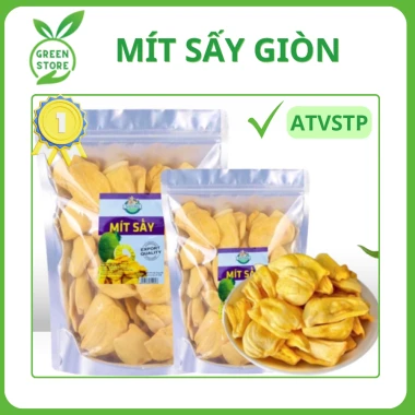 Mít sấy nguyên cánh, Mít sấy vụn, Trái cây sấy giòn, Mít sấy giòn hàng loại 1 Đà Lạt 1kg, 500Gram 2