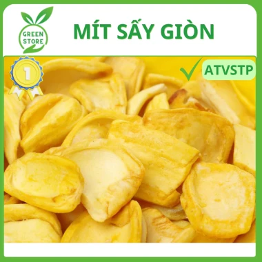 Mít sấy nguyên cánh, Mít sấy vụn, Trái cây sấy giòn, Mít sấy giòn hàng loại 1 Đà Lạt 1kg, 500Gram 3