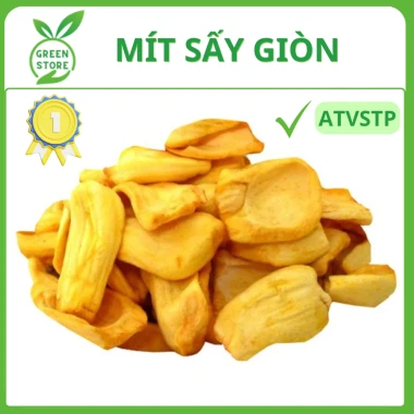 Mít sấy nguyên cánh, Mít sấy vụn, Trái cây sấy giòn, Mít sấy giòn hàng loại 1 Đà Lạt 1kg, 500Gram 4