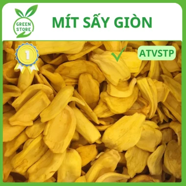 Mít sấy nguyên cánh, Mít sấy vụn, Trái cây sấy giòn, Mít sấy giòn hàng loại 1 Đà Lạt 1kg, 500Gram 5