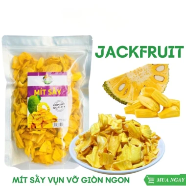 Mít sấy nguyên cánh, Mít sấy vụn, Trái cây sấy giòn, Mít sấy giòn hàng loại 1 Đà Lạt 1kg, 500Gram 9