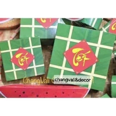 Mô Hình Bánh Chưng Bánh Tét Dưa Hấu Giấy Gấp Trang Trí Tết Giá Sỉ 12.000Đ - HN3 3