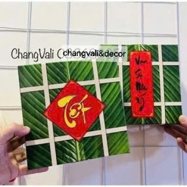 Mô Hình Bánh Chưng Bánh Tét Dưa Hấu Giấy Gấp Trang Trí Tết Giá Sỉ 12.000Đ - HN3 13
