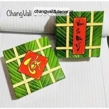 Mô Hình Bánh Chưng Bánh Tét Dưa Hấu Giấy Gấp Trang Trí Tết Giá Sỉ 12.000Đ - HN3 15