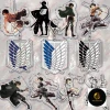 Móc khóa Attack on Titan hình huy hiệu và các nhân vật siêu ngầu Levi Eren Hange Mikasa Phụ kiện trang trí túi xách balo 2