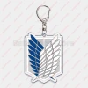 Móc khóa Attack on Titan hình huy hiệu và các nhân vật siêu ngầu Levi Eren Hange Mikasa Phụ kiện trang trí túi xách balo 4