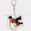 Móc khóa Attack on Titan hình huy hiệu và các nhân vật siêu ngầu Levi Eren Hange Mikasa Phụ kiện trang trí túi xách balo 7