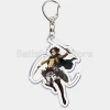 Móc khóa Attack on Titan hình huy hiệu và các nhân vật siêu ngầu Levi Eren Hange Mikasa Phụ kiện trang trí túi xách balo 11