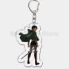 Móc khóa Attack on Titan hình huy hiệu và các nhân vật siêu ngầu Levi Eren Hange Mikasa Phụ kiện trang trí túi xách balo 20