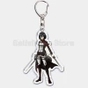 Móc khóa Attack on Titan hình huy hiệu và các nhân vật siêu ngầu Levi Eren Hange Mikasa Phụ kiện trang trí túi xách balo 23